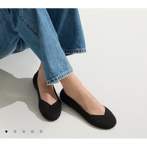 Rothy's The Flat Black Solid Size 10 - Picture 1 of 8
